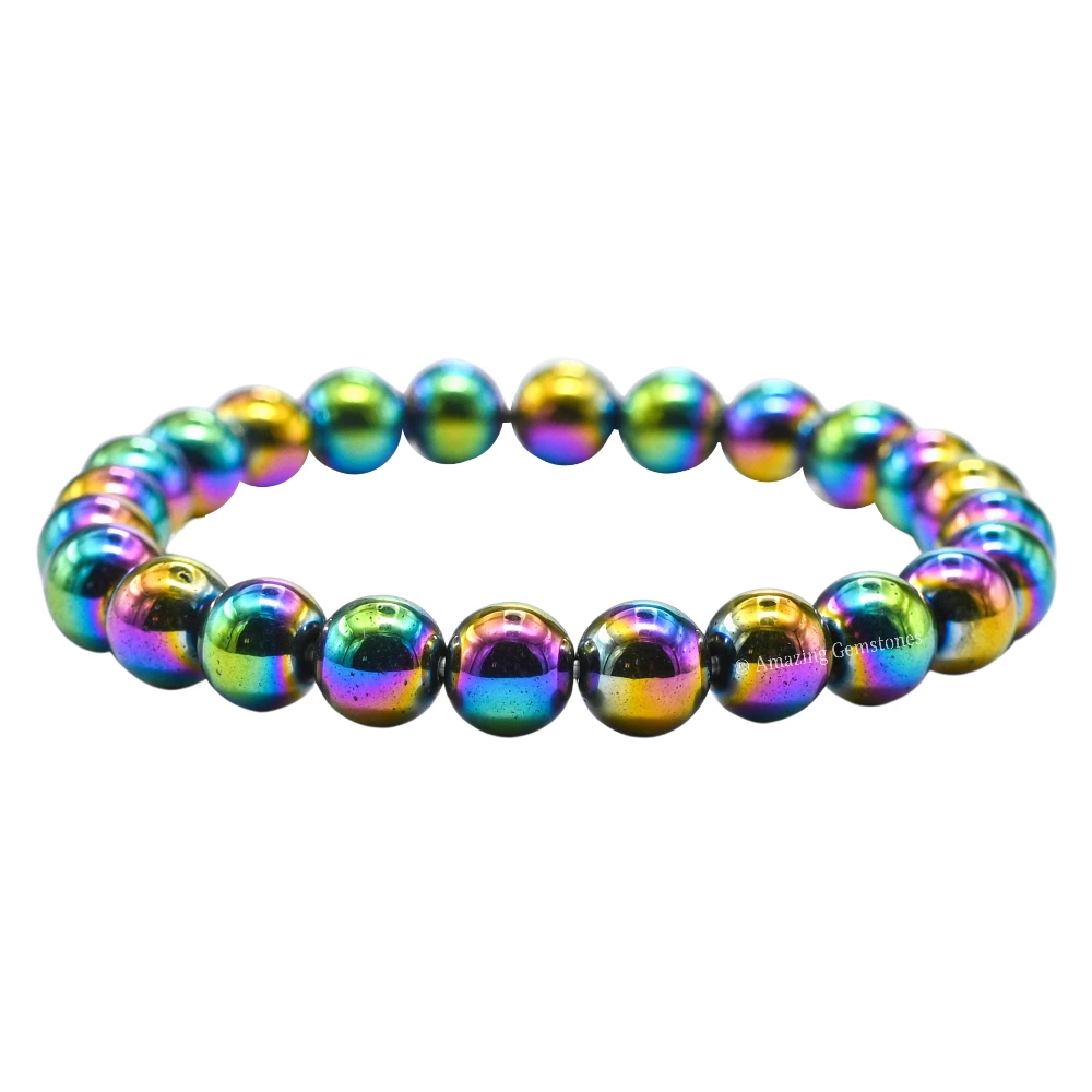 Rainbow Hematite Bracelet (Strechable)