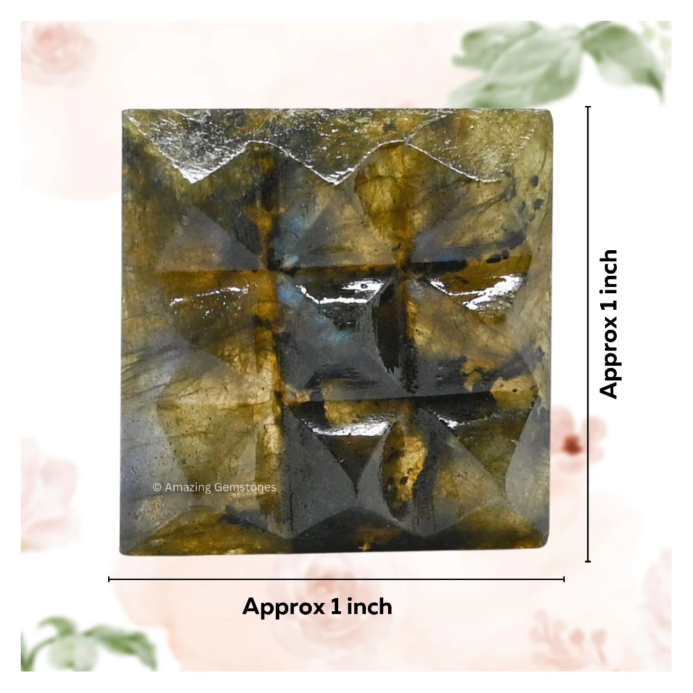 Labradorite 9 Pyramid Plate