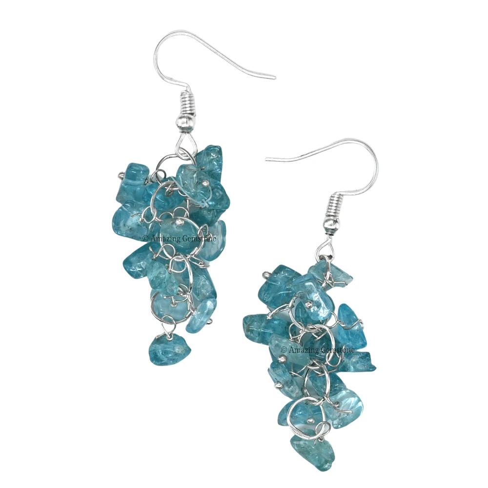 Apatite Crystal Earrings