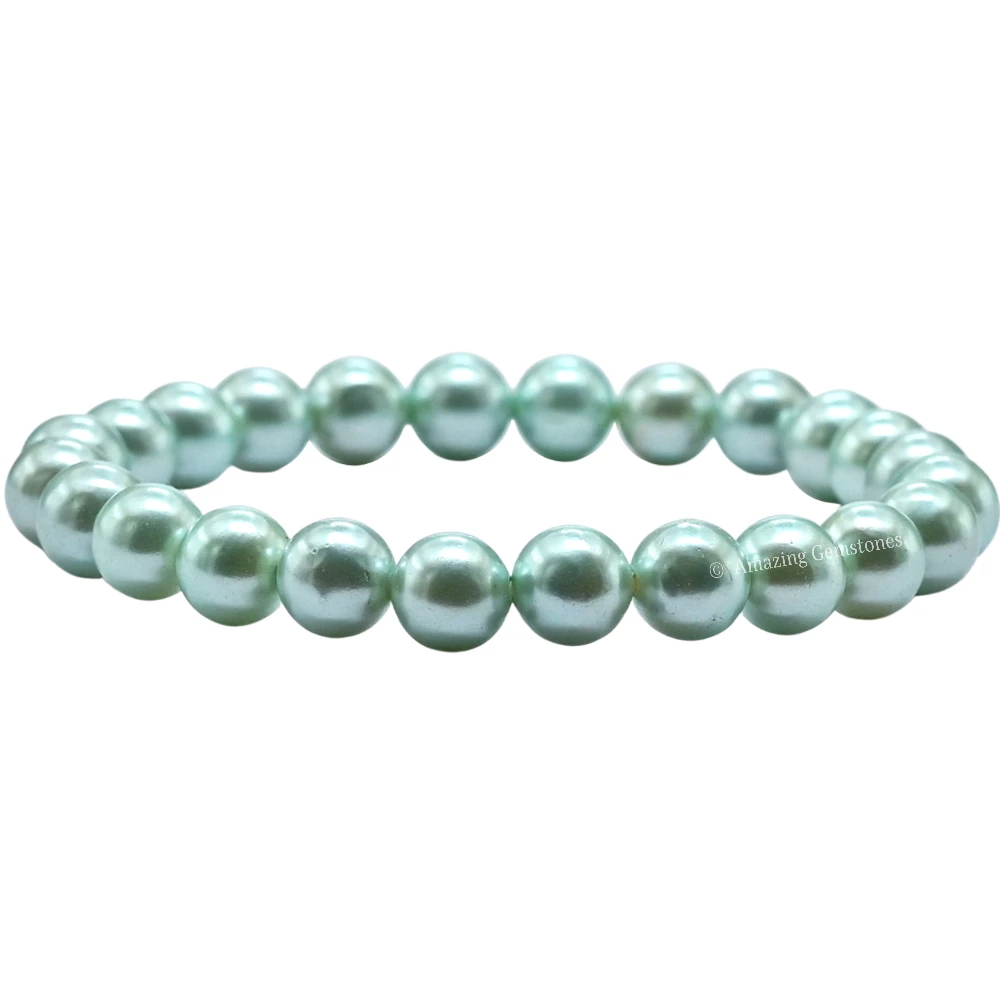 Pistachio Pearl Bracelet (Strechable)