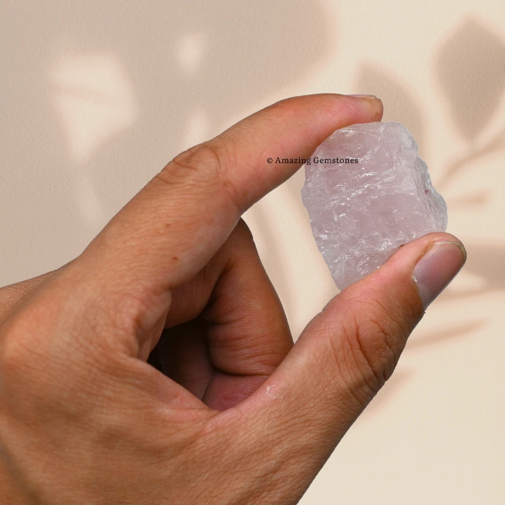 Star Rose Quartz Raw Crystals (1 LB)