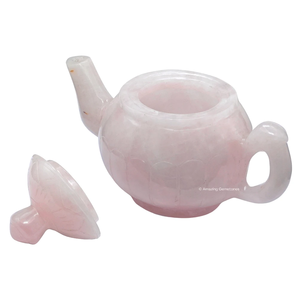 Rose Quartz Crystal Kettle