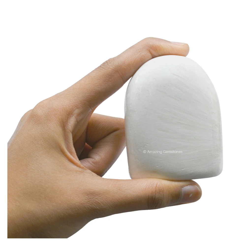 Scolecite Standing Palm Stone (Large)