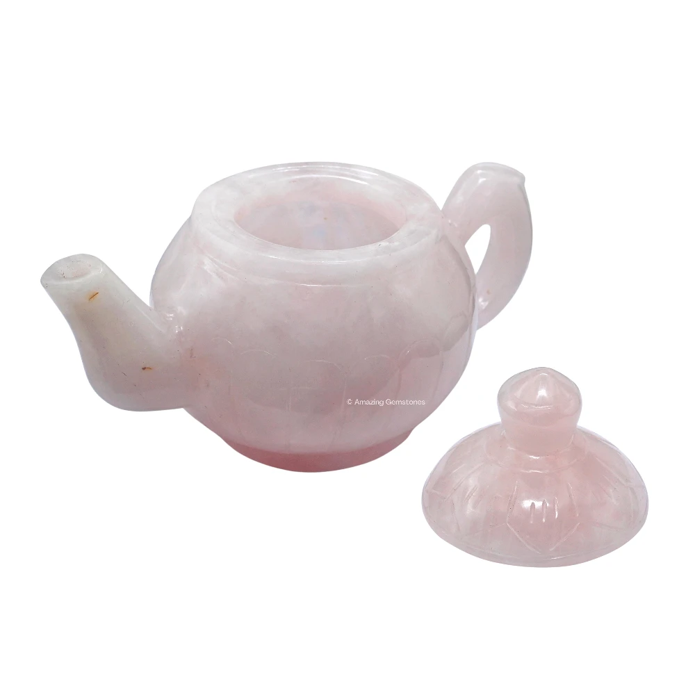 Rose Quartz Crystal Kettle