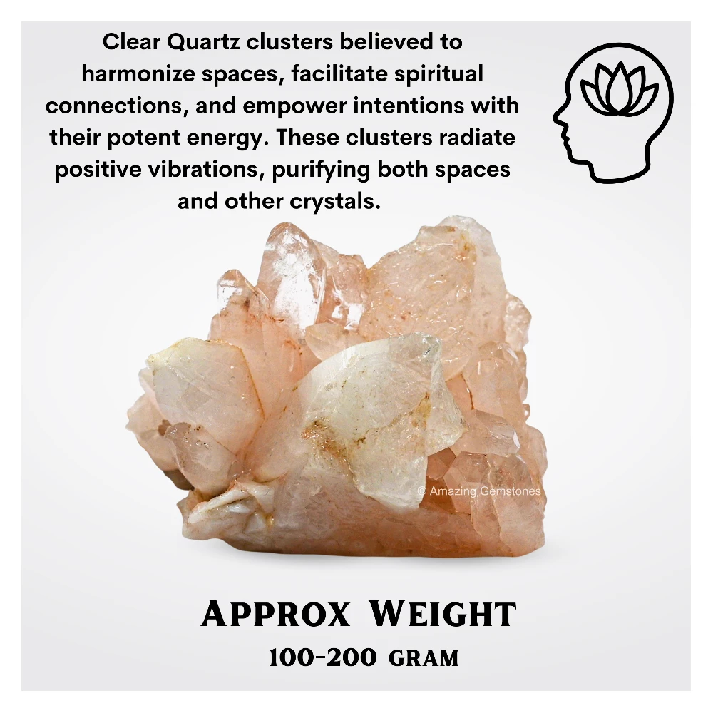 Clear Quartz Cluster (100-200 Gram)
