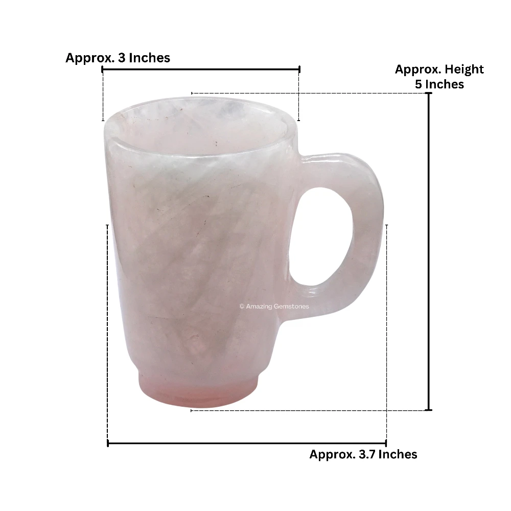 Rose Quartz Crystal Mug