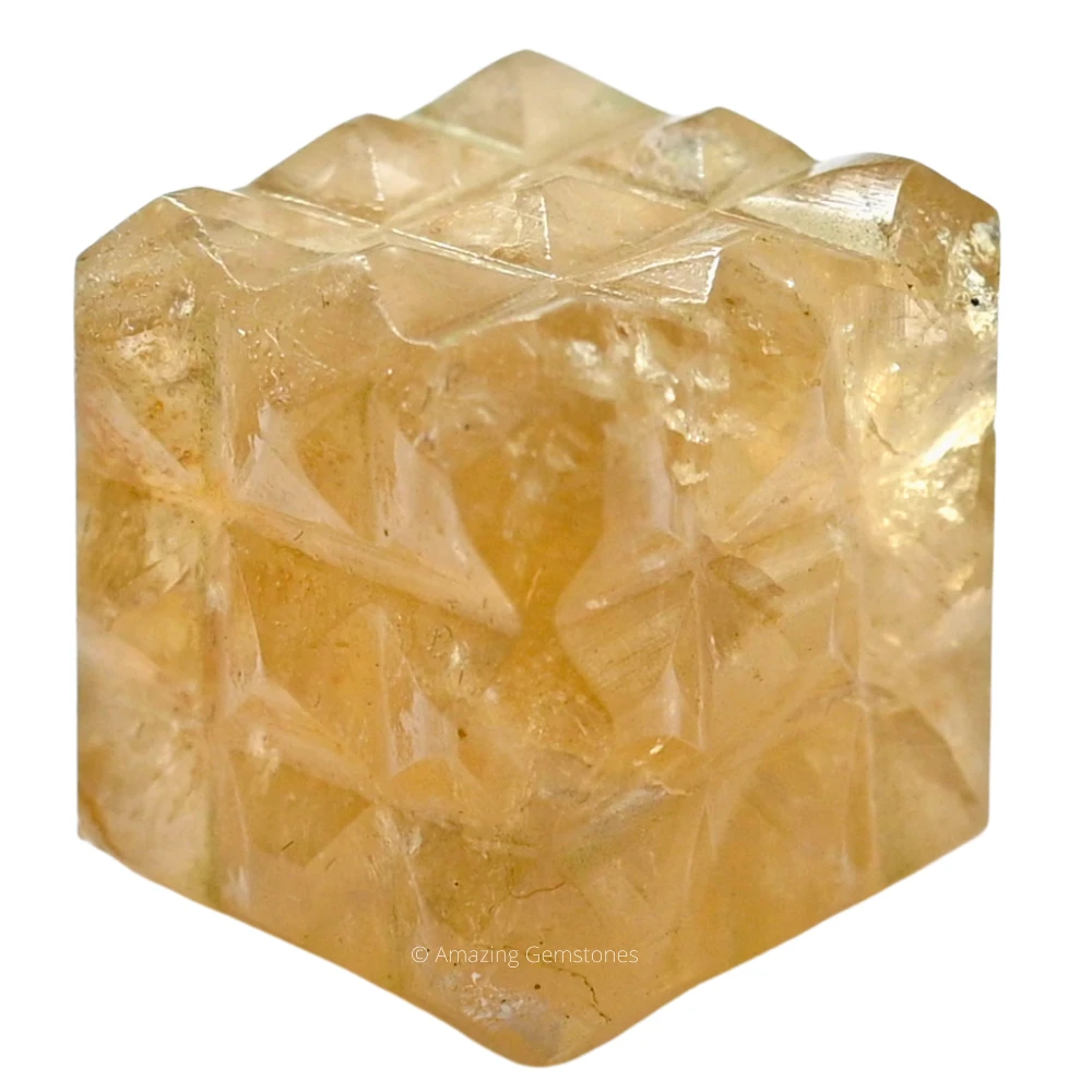Citrine Cube Pyramid