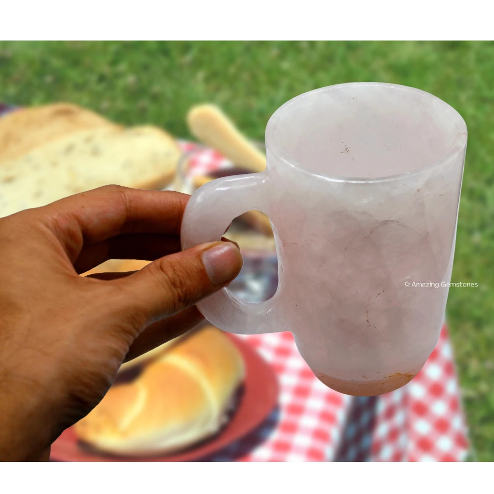 Rose Quartz Crystal Mug