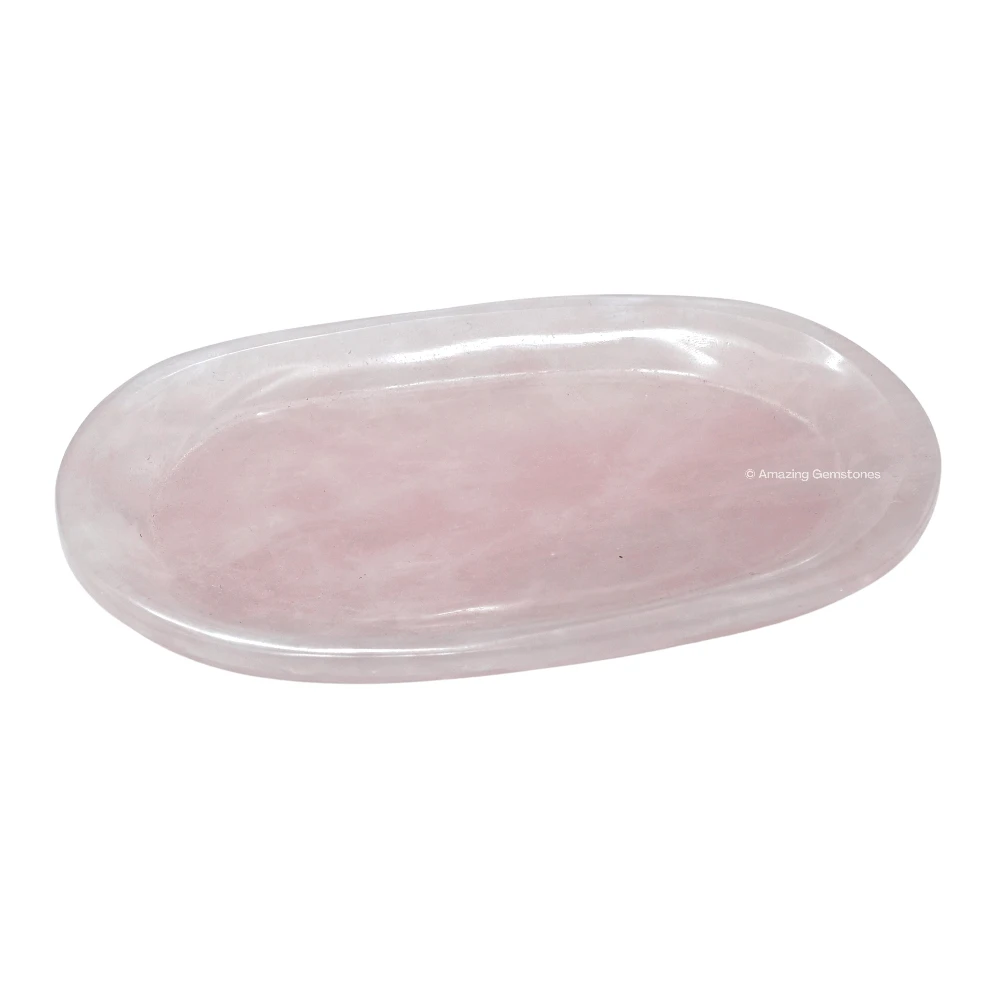 Rose Quartz Crystal Tray