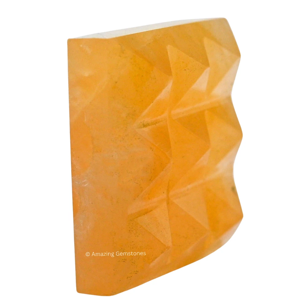 Yellow Aventurine 9 Pyramid Plate
