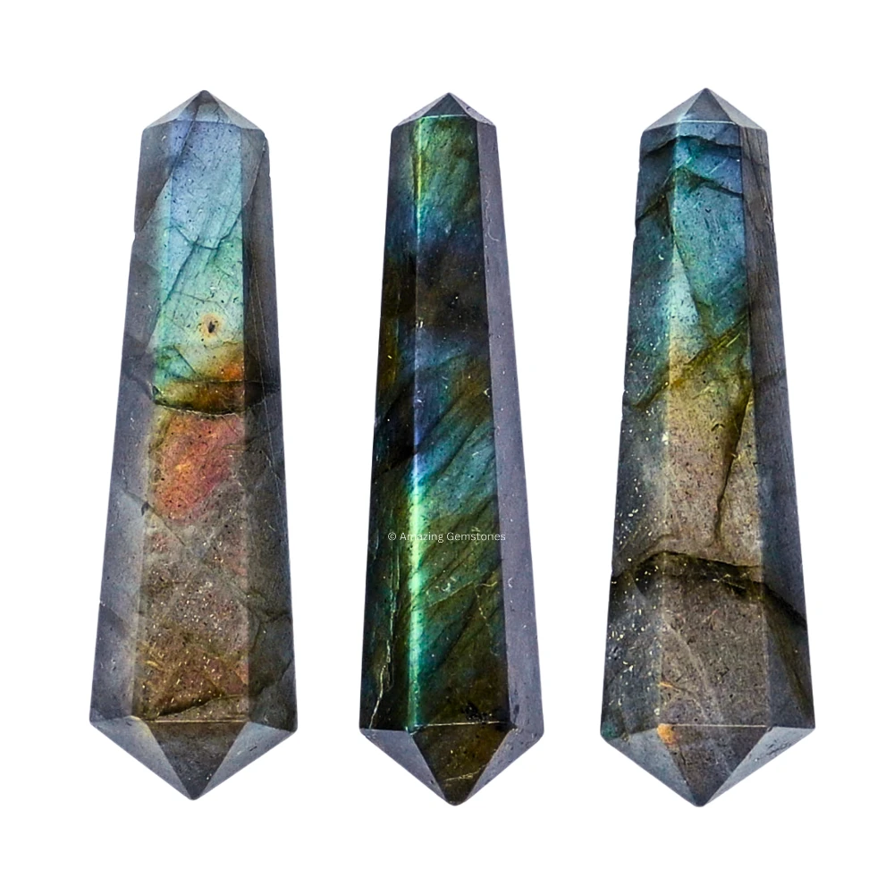 Labradorite Pencil Points (Double Terminated) (Set of 3)