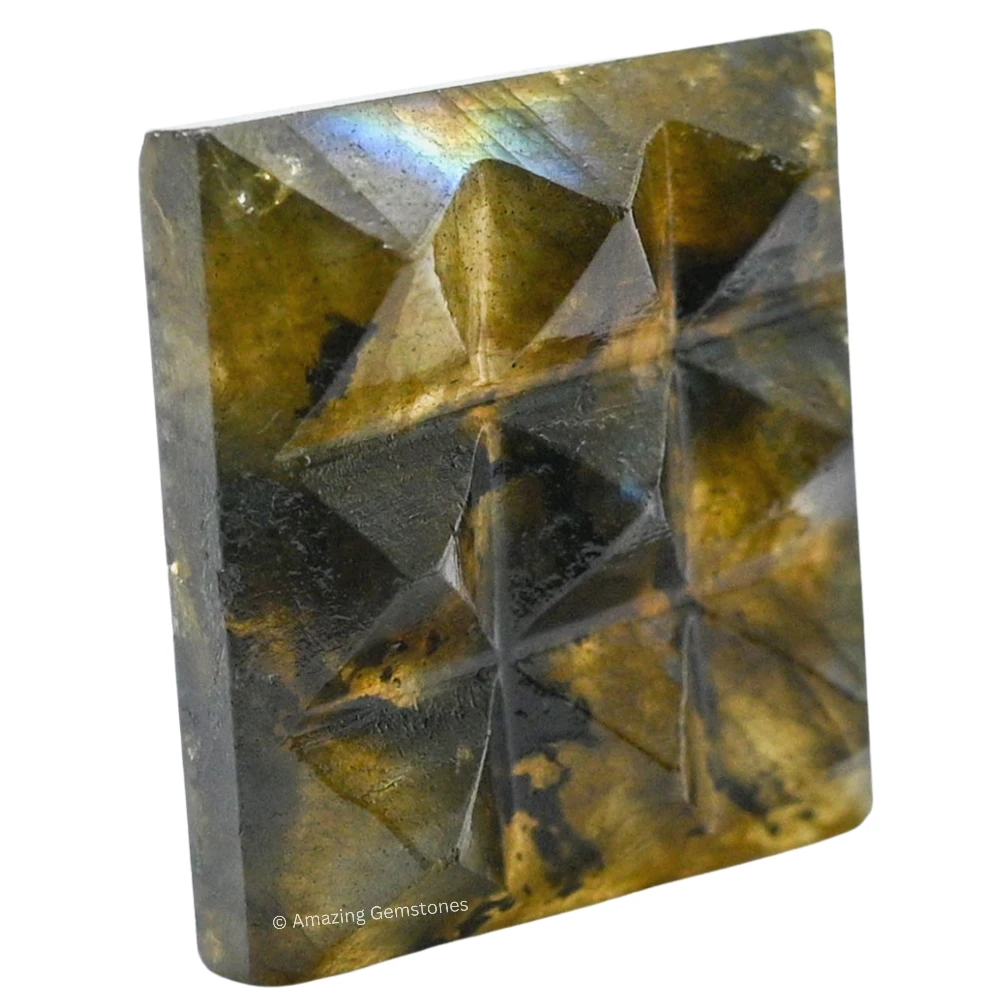 Labradorite 9 Pyramid Plate