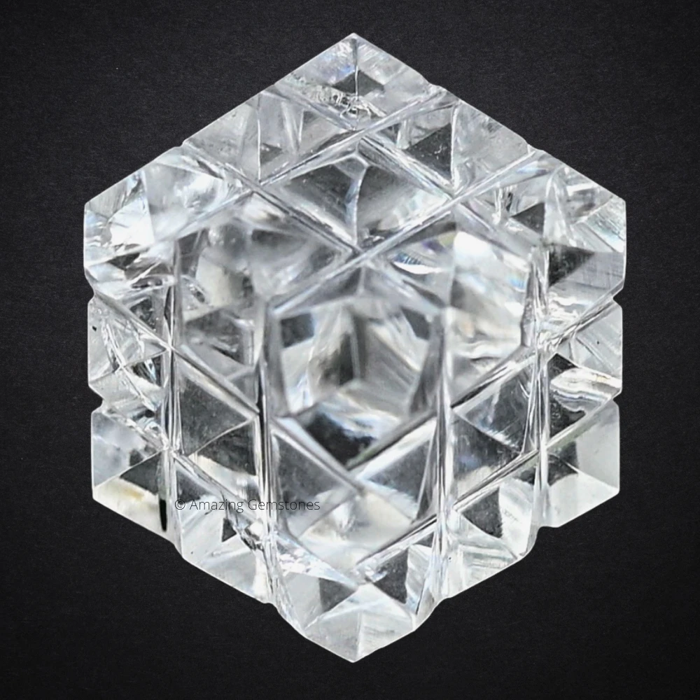 Clear Quartz Cube Pyramid
