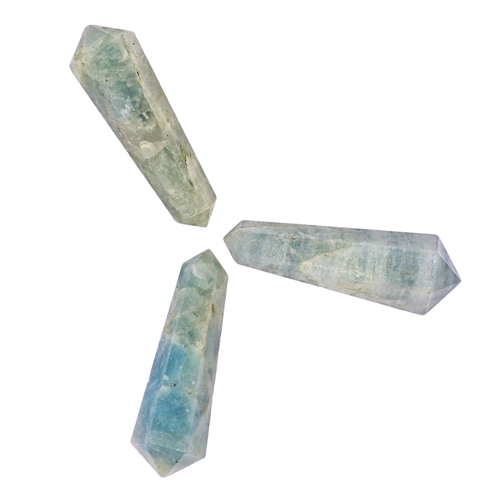 Aquamarine Pencil Points (Double Terminated) (Set of 3)