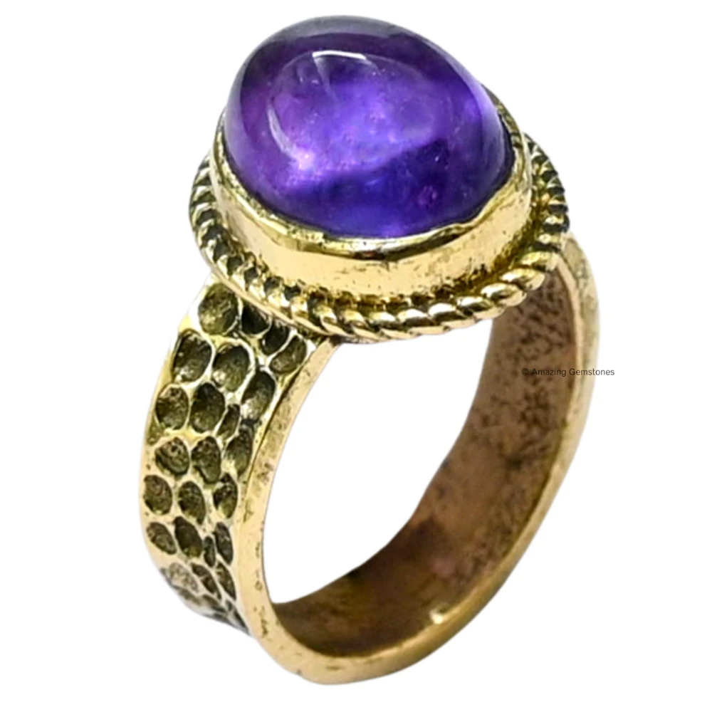 Amethyst Crystal Ring