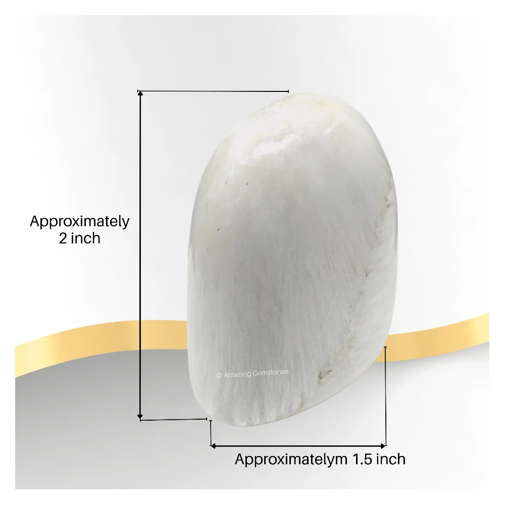Scolecite Standing Palm Stone (Regular)