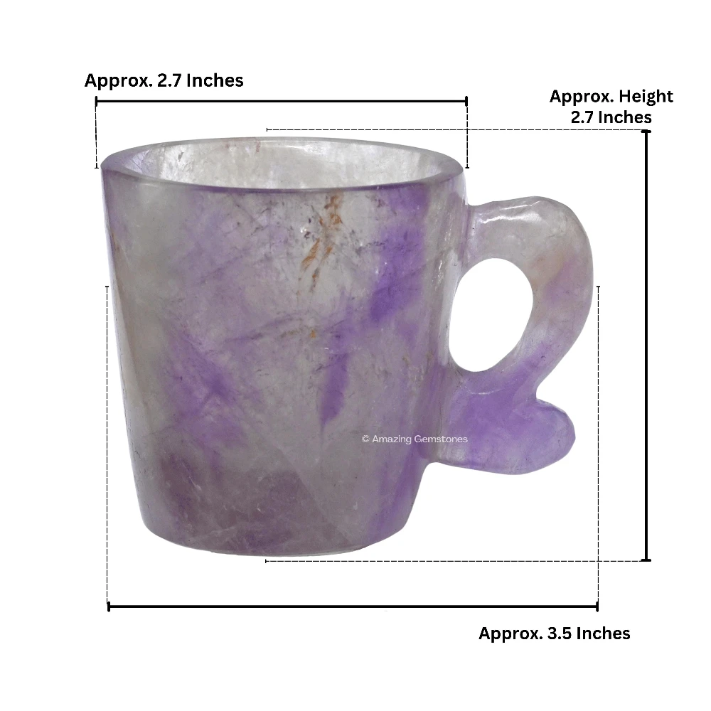 Amethyst Chevron Crystal Cups