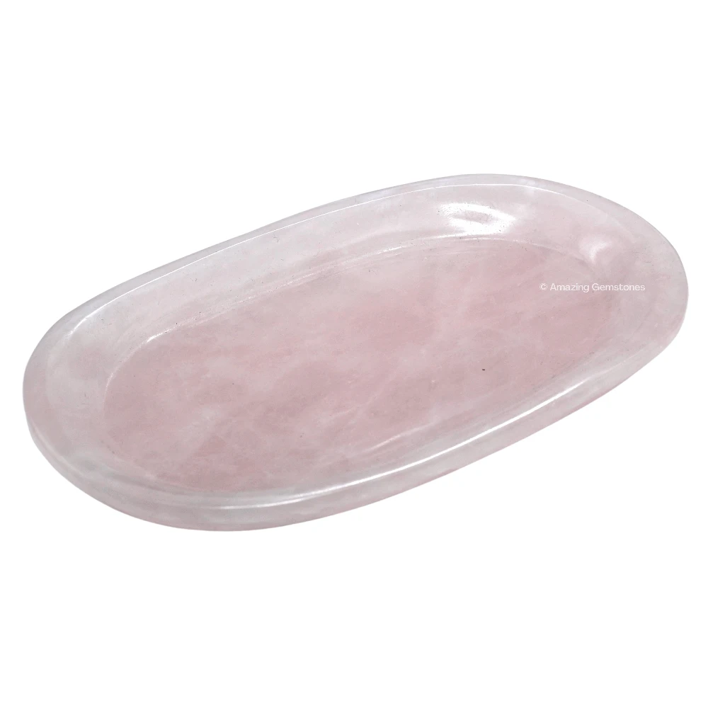 Rose Quartz Crystal Tray