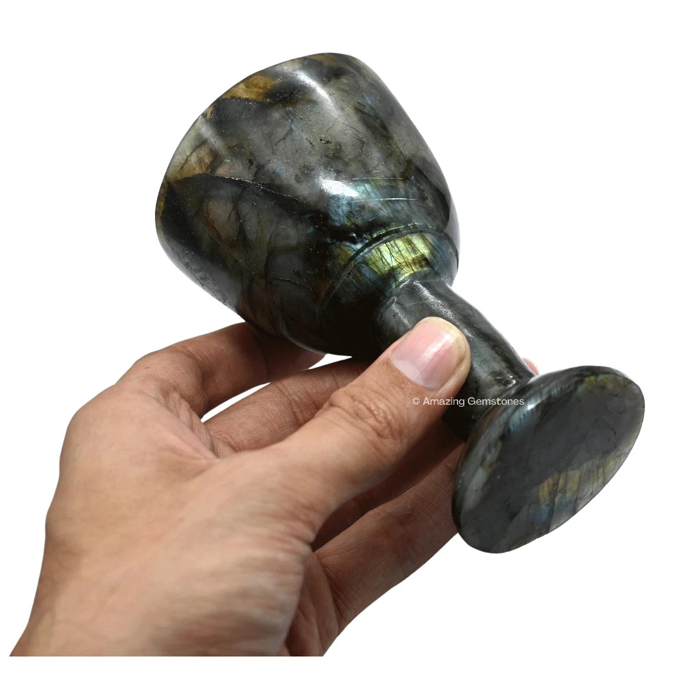 Labradorite Wine Glass