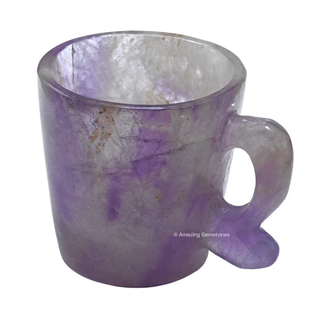 Amethyst Chevron Crystal Cups