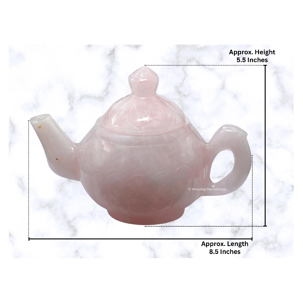 Rose Quartz Crystal Kettle