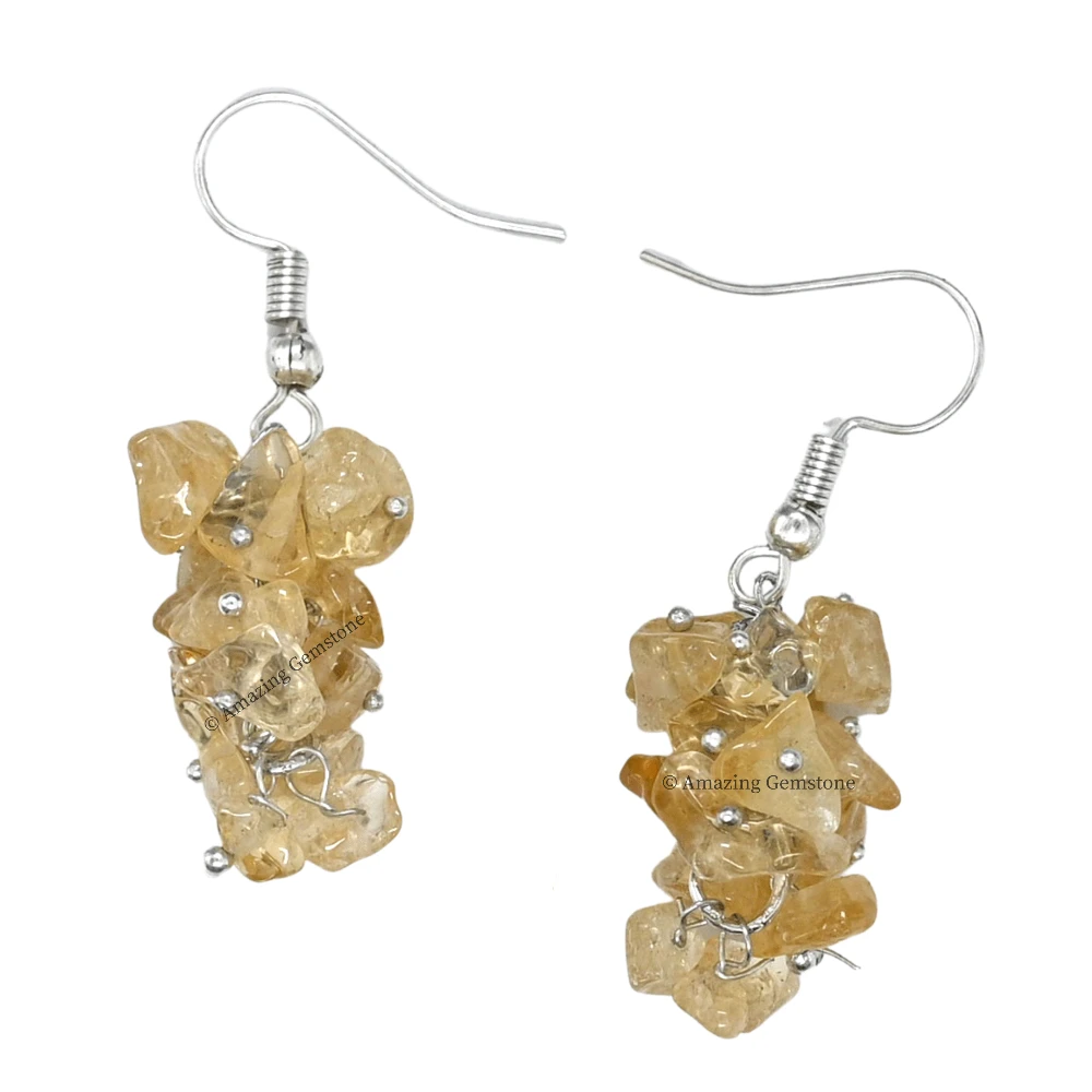 Citrine Crystal Earrings