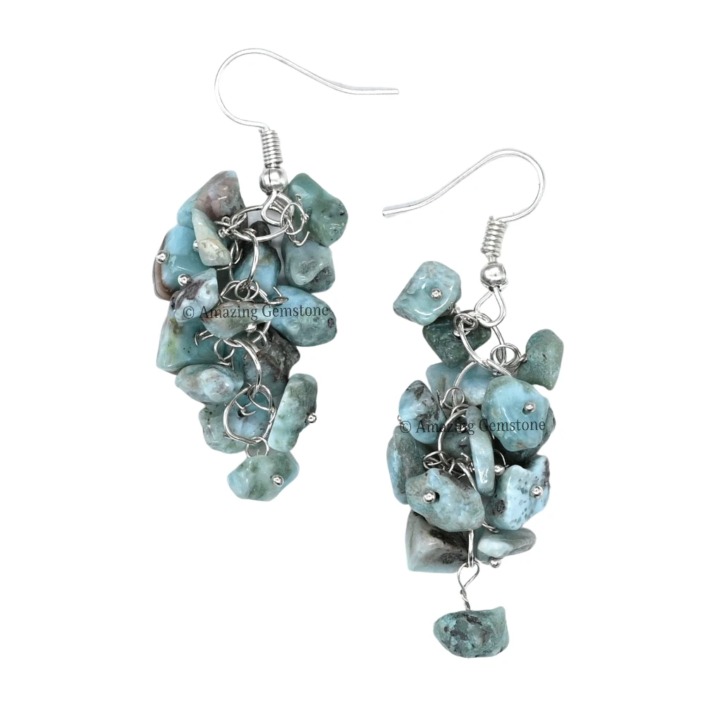 Larimar Crystal Earrings
