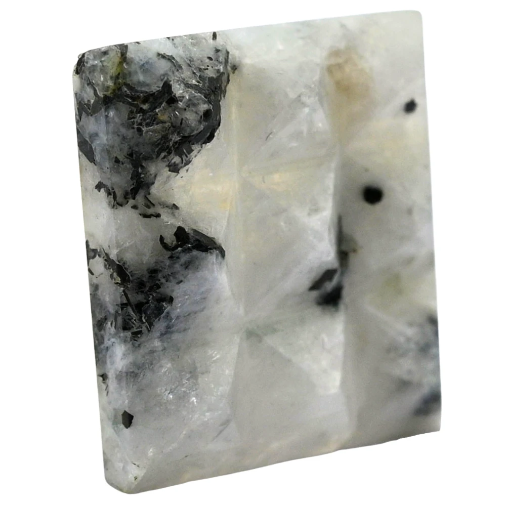 Rainbow Moonstone 9 Pyramid Plate
