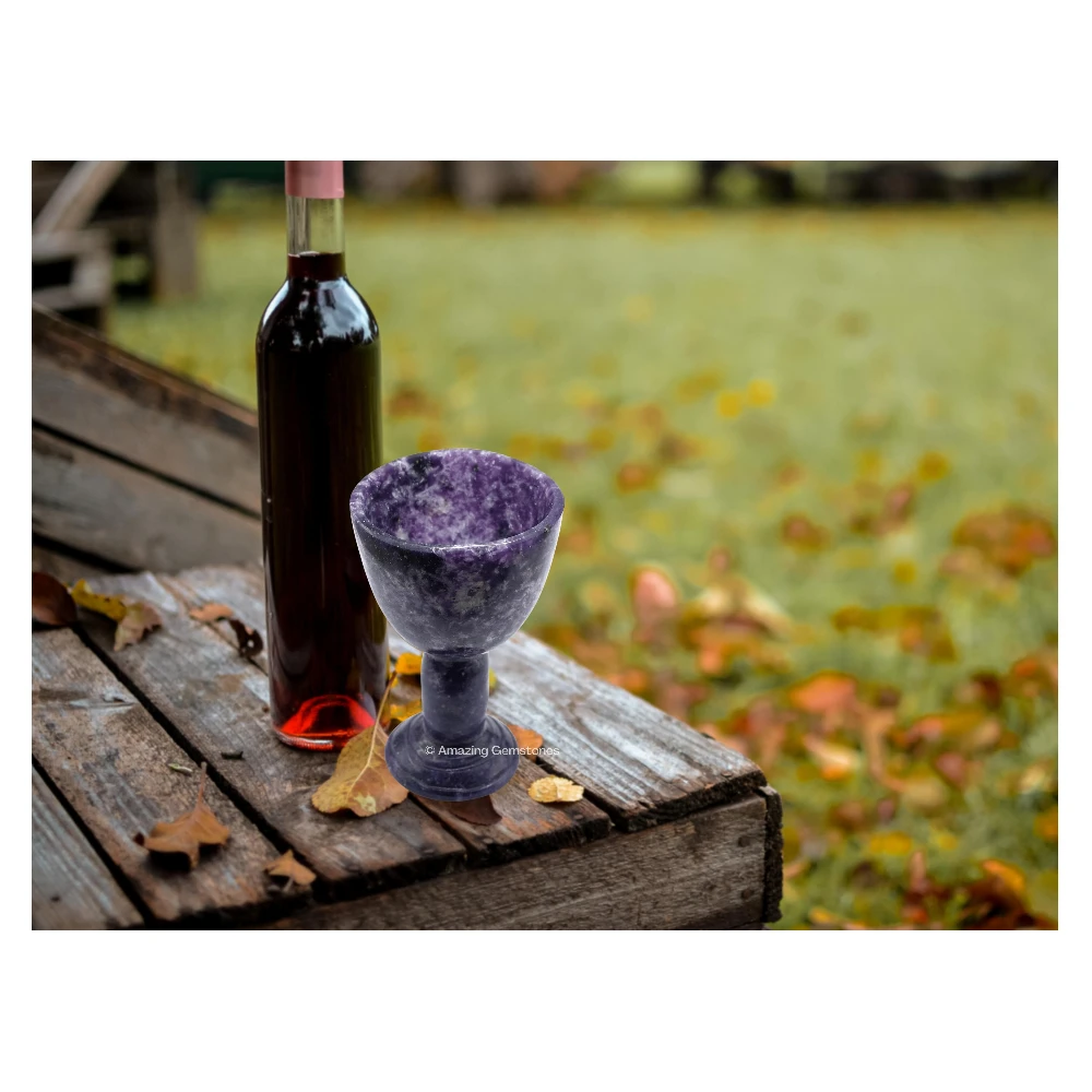 Lepidolite Wine Glass