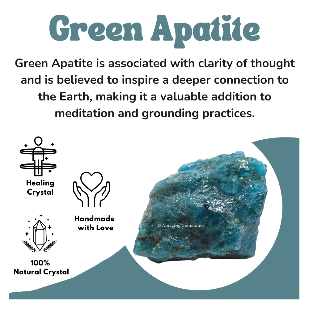Green Apatite Raw Crystals (1 LB)