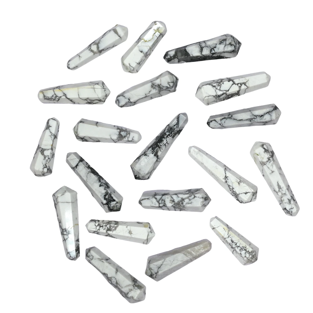 Howlite Pencil Points (Double Terminated)