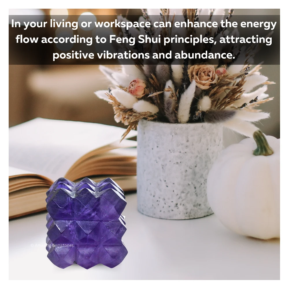 Amethyst Cube Pyramid