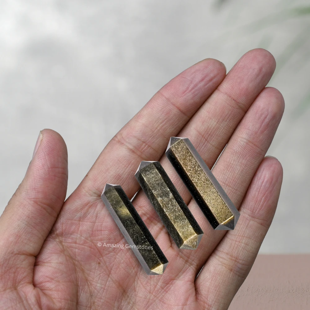 Gold Sheen Obsidian Pencil Points (Double Terminated) (Set of 3)