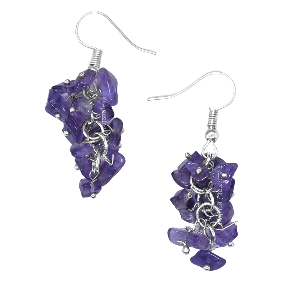 Amethyst Crystal Earrings