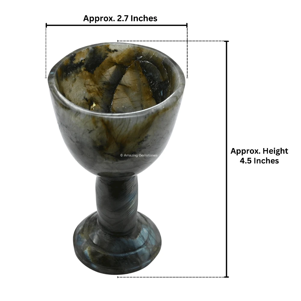 Labradorite Wine Glass