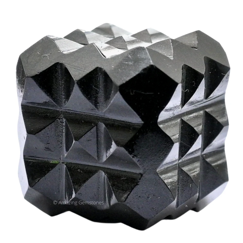 Black Agate Cube Pyramid