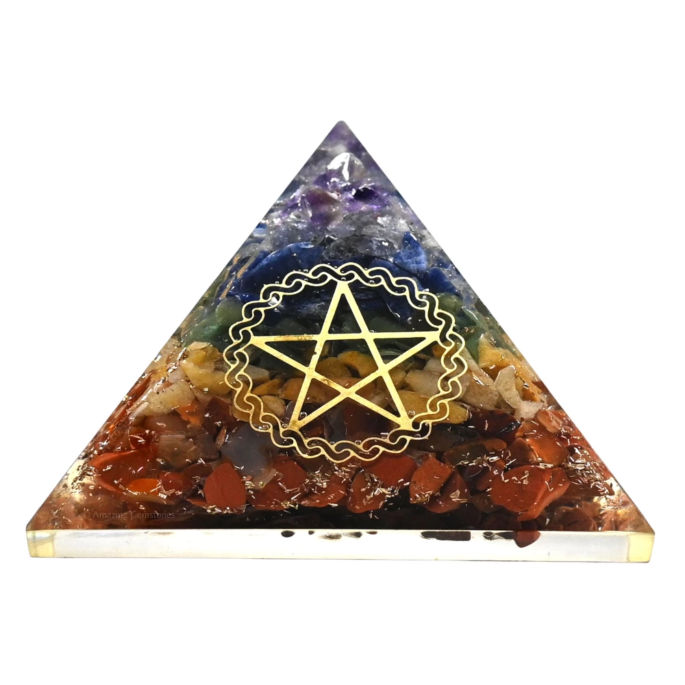 Natural Chakra Orgone Pyramid - Premium Organite Orgonite Pyramid ...
