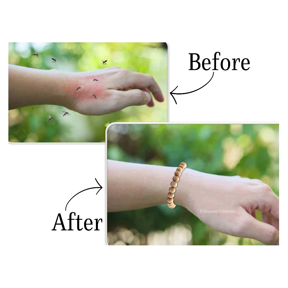 Premium Tulsi Mosquito Repellent Bracelet Set with Essential Oil (Pack of 2, Children)