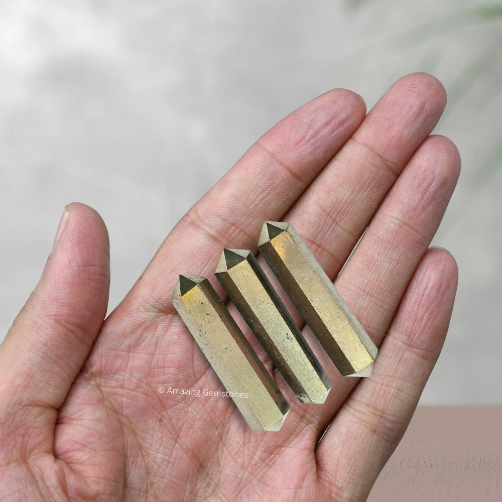 Pyrite Pencil Points (Double Terminated) (Set of 10)