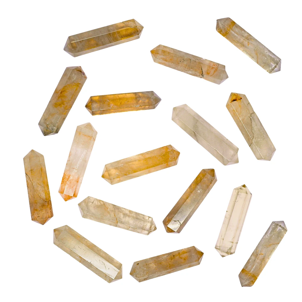 Citrine Pencil Points (Double Terminated)