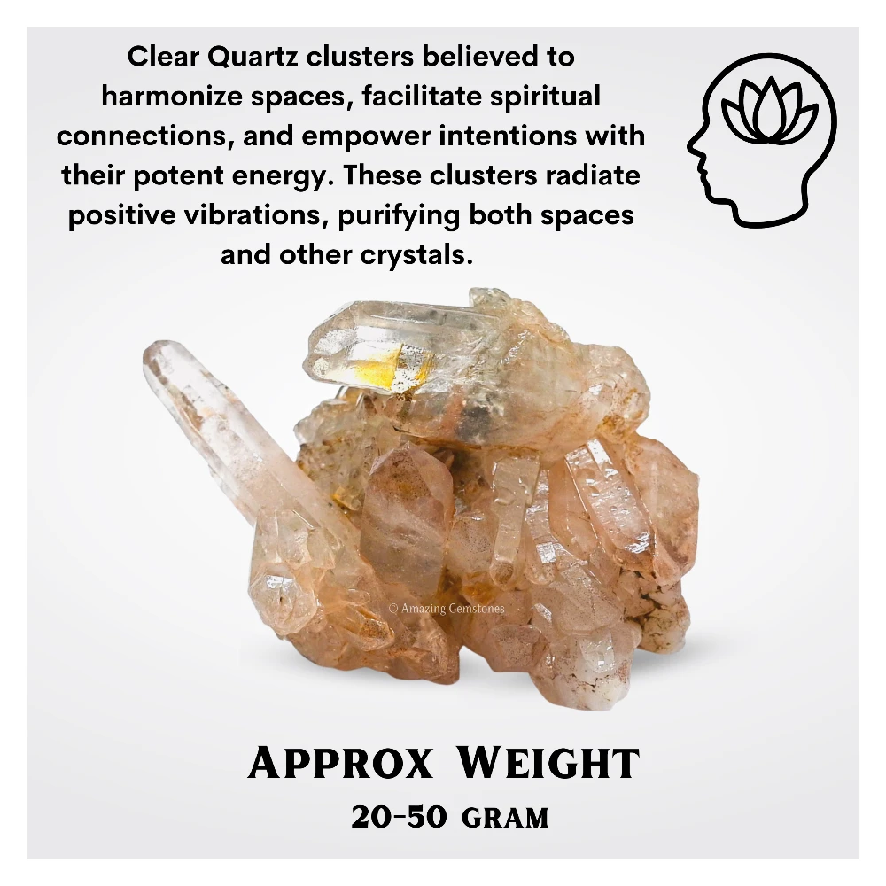Clear Quartz Cluster (20-50 Gram)