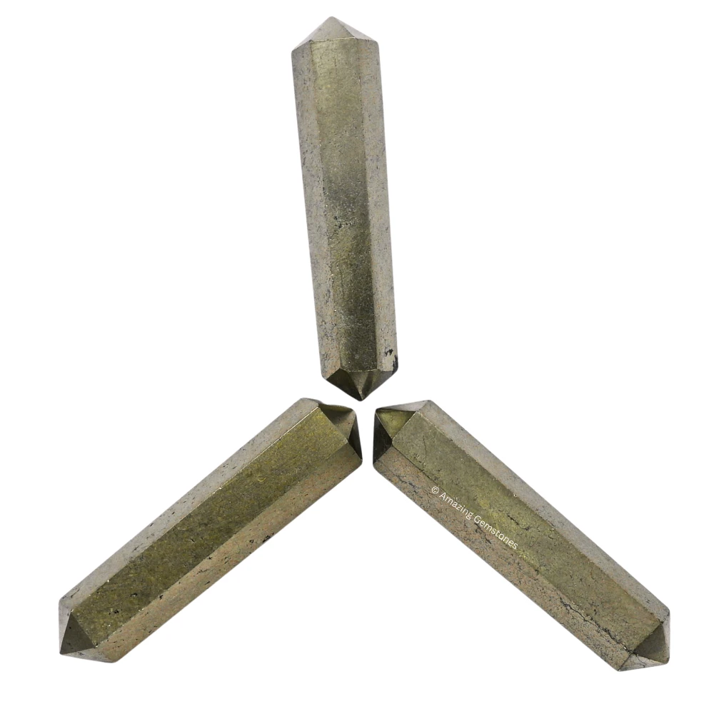 Pyrite Pencil Points (Double Terminated) (Set of 10)