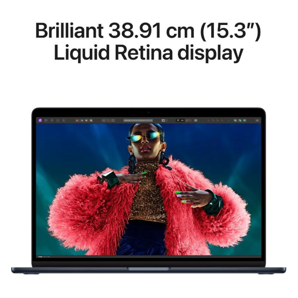 Apple MacBook Air Apple M3 - (16 GB/512 GB SSD/macOS Sonoma) MXD43HN/A  (15 Inch, Midnight, 1.51 Kg)