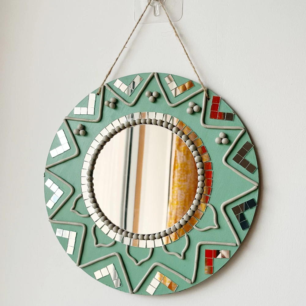 Sage mirror 10 x10 art gilehri